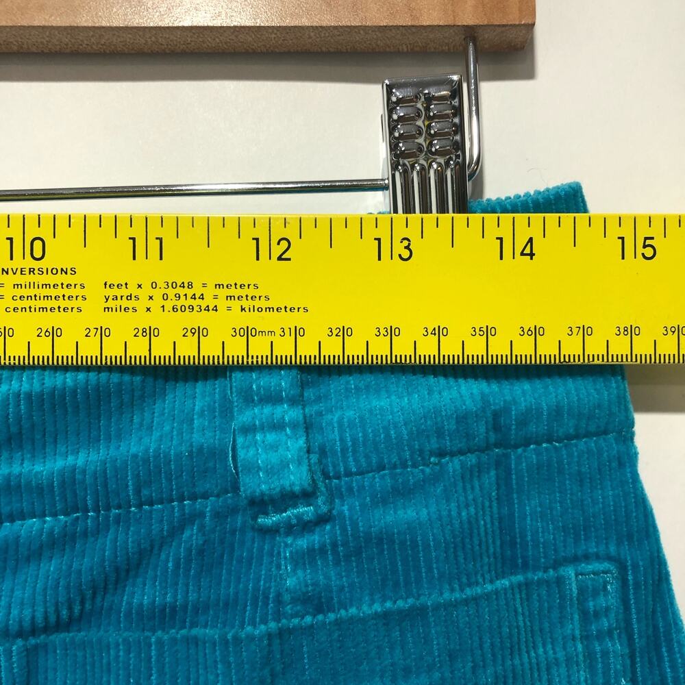 Anthropologie MaeveThe Colette Corduroy Cropped Wide-Leg Pants Blue 29"x25" - Picture 3 of 7